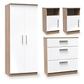 Blakely White & Light 4 Piece Bedroom Set from Roseland Furniture