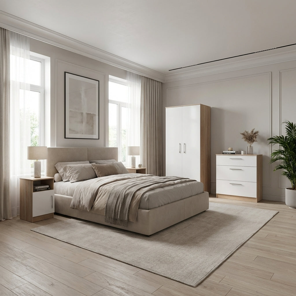 Blakely White & Light 4 Piece Bedroom Set from Roseland Furniture