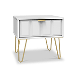 Harlow 1 Drawer Bedside Table from Roseland Furniture