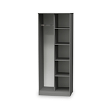 Harlow Grey Open Shelf Unit from Roseland Furniture