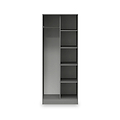 Harlow Grey Open Shelf Unit from Roseland Furniture
