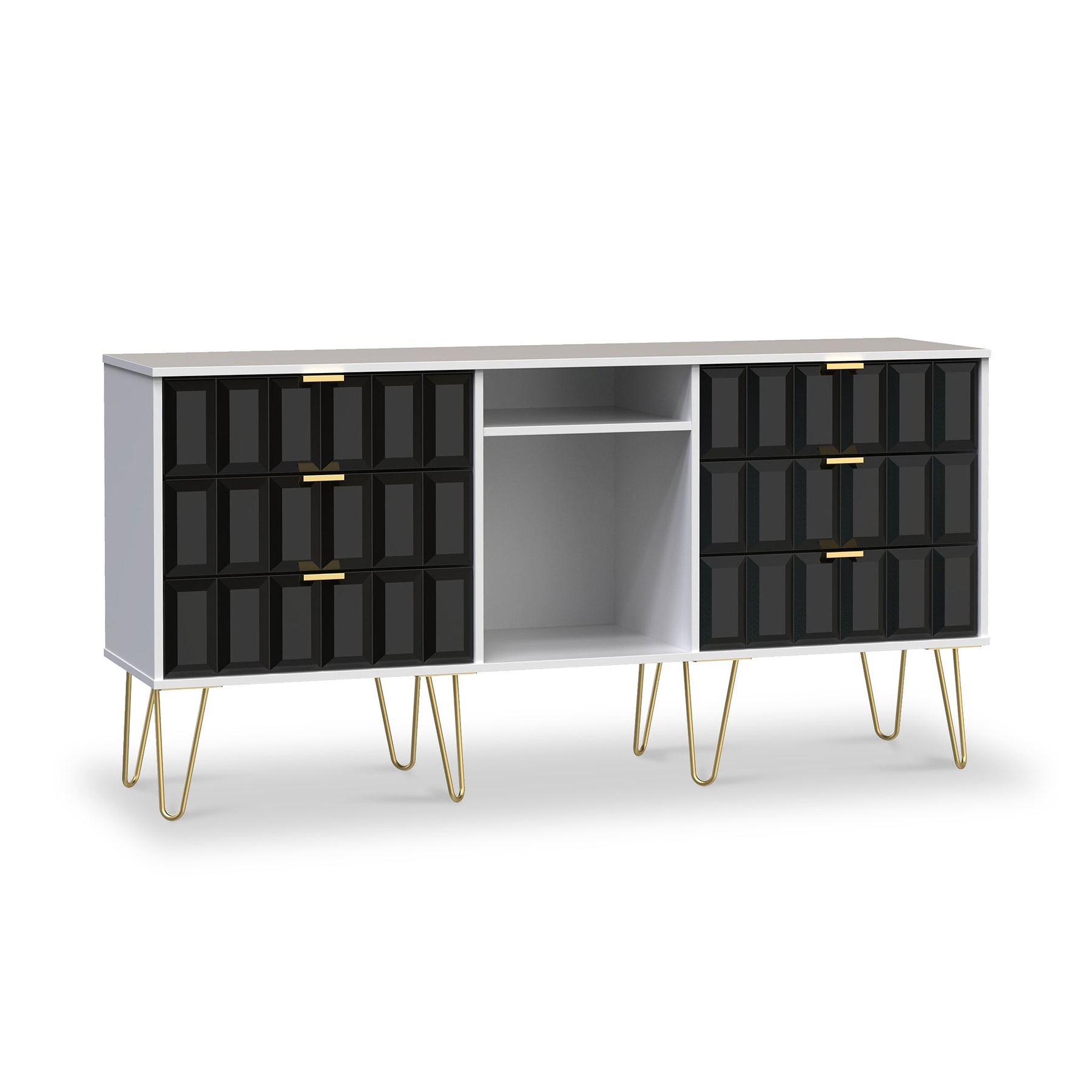 Harlow 6 Drawer Sideboard from Roseland Furniture