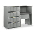 Harlow Dressing Table Stool Set Dusk Grey from Roseland Furniture