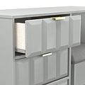 Harlow Dressing Table Stool Set Dusk Grey from Roseland Furniture