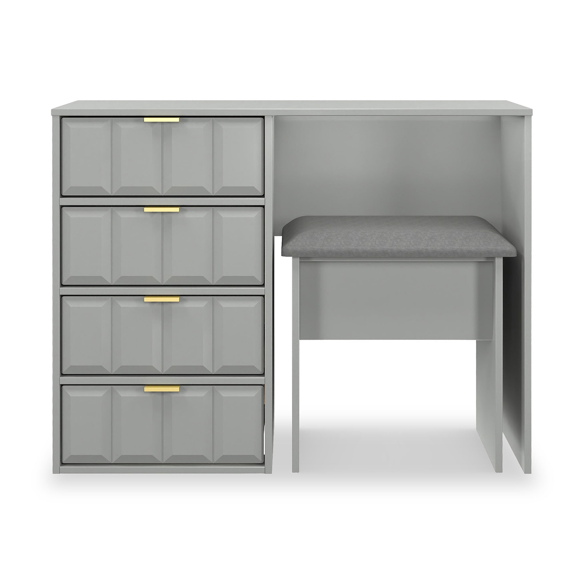 Harlow Dressing Table Stool Set Dusk Grey from Roseland Furniture