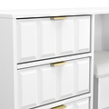 Harlow Dressing Table Stool Set White Matt from Roseland Furniture