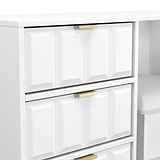 Harlow Dressing Table Stool Set White Matt from Roseland Furniture