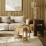 Harborough Oak Nest of Tables from Roseland Furniture