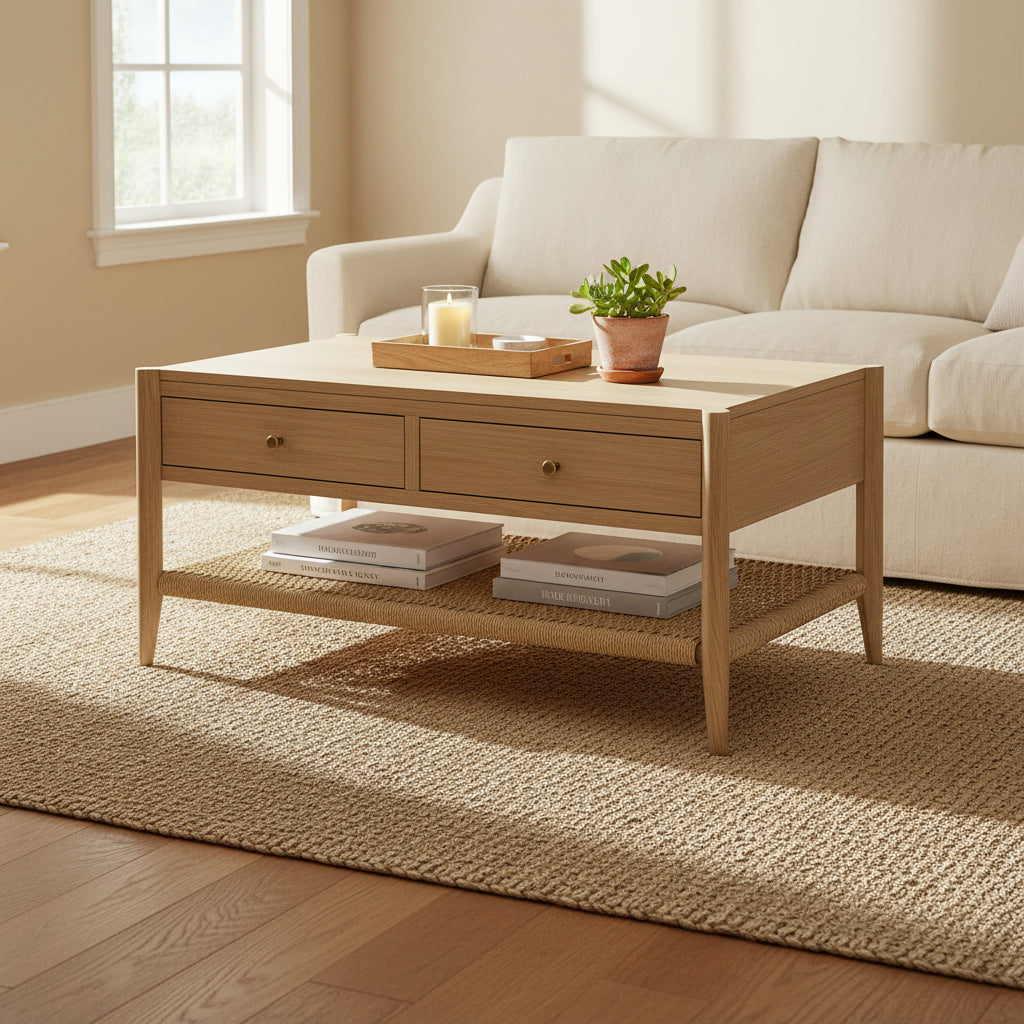 Harborough Oak Coffee Table from Roseland Furniture