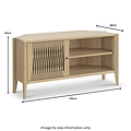 Harborough Oak Corner TV Unit from Roseland Furniture