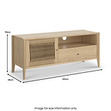 Harborough Oak 120cm TV Unit from Roseland Furniture
