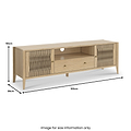 Harborough Oak 160cm TV Unit from Roseland Furniture