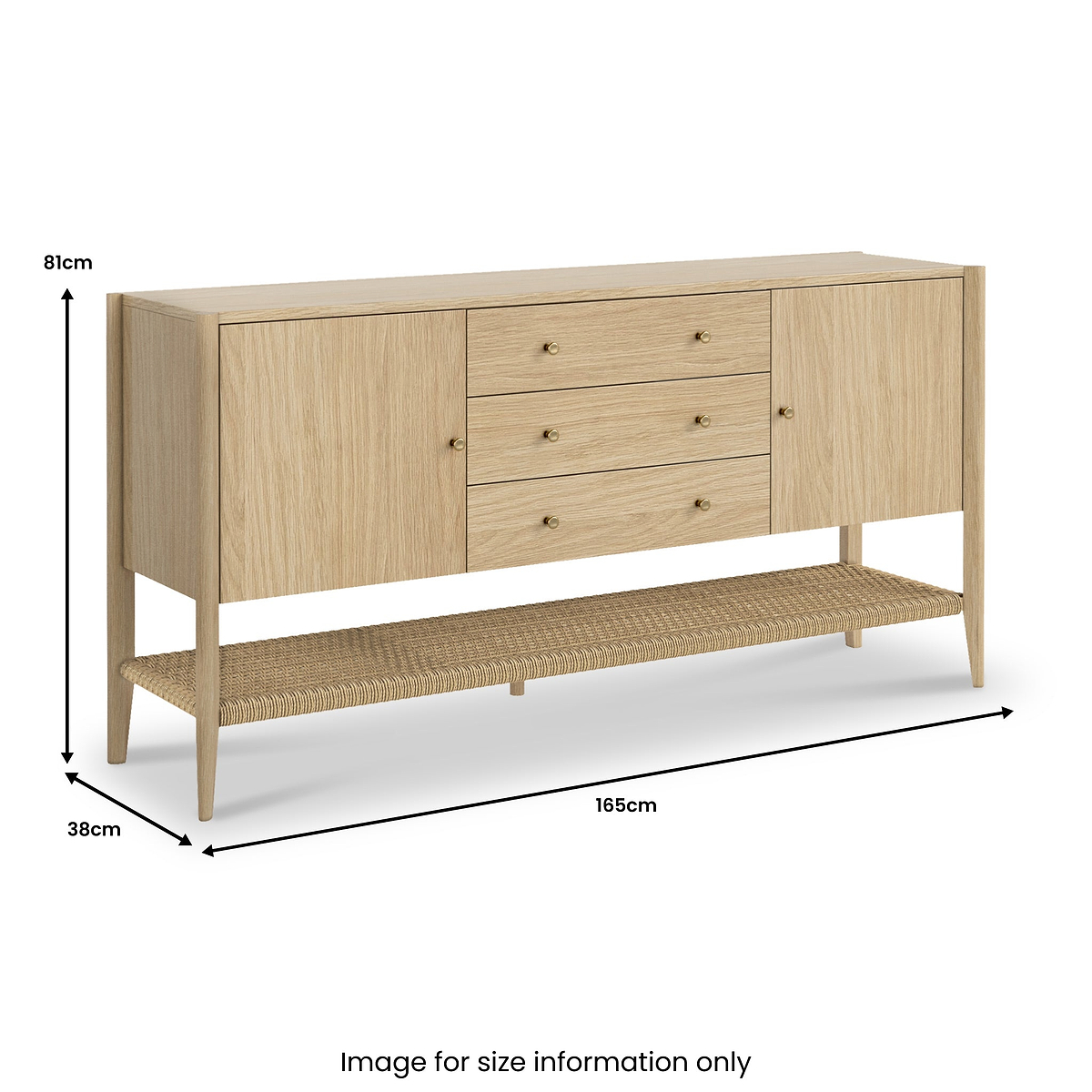 Harborough Oak Large Sideboard from Roseland Furniture