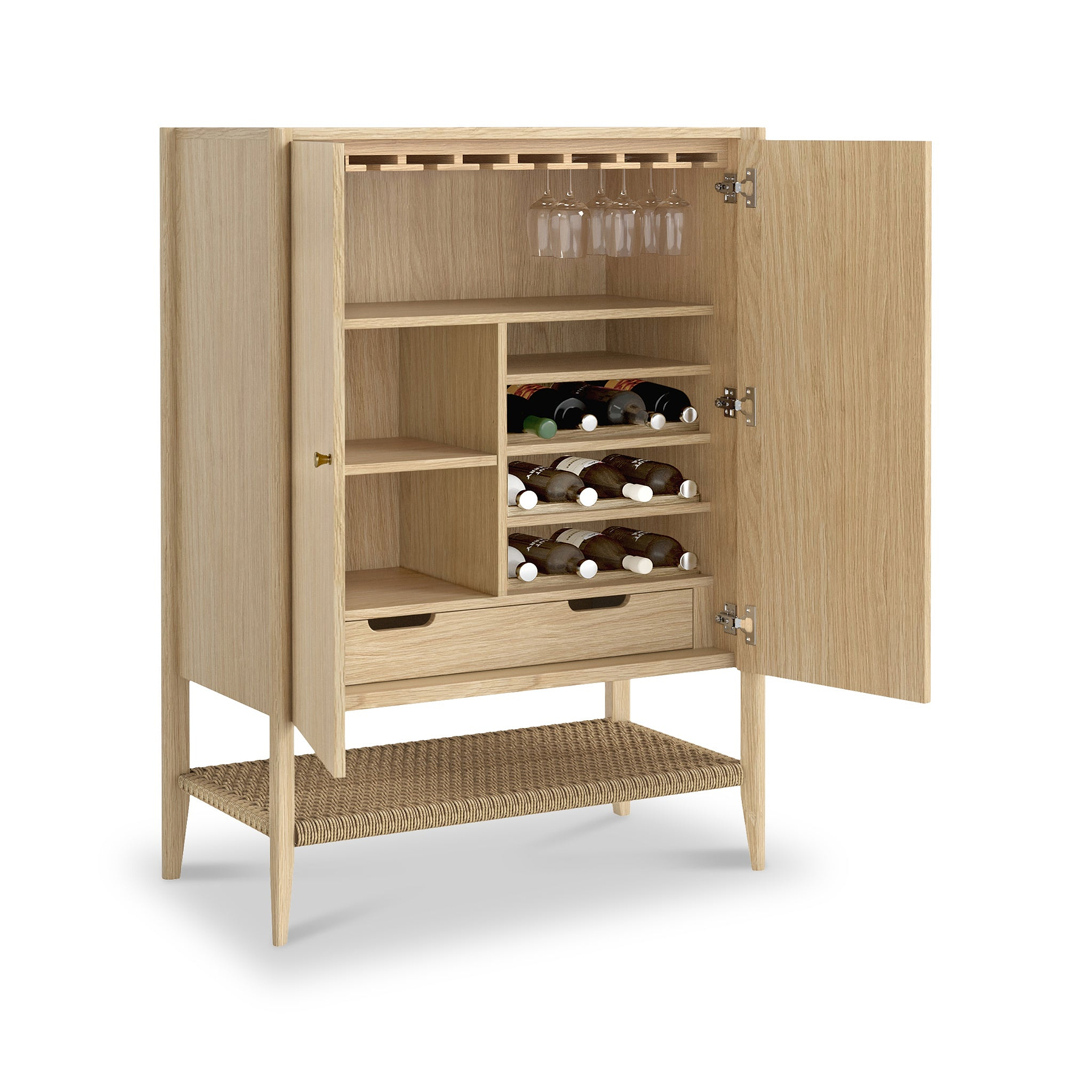 Harborough Oak Drinks Cabinet from Roseland Furniture