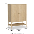 Harborough Oak Drinks Cabinet from Roseland Furniture