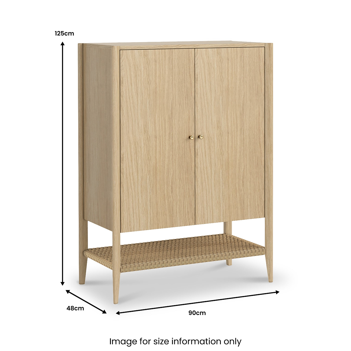 Harborough Oak Drinks Cabinet from Roseland Furniture