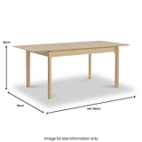 Harborough Oak 140-190cm Extendable Dining Table from Roseland Furniture