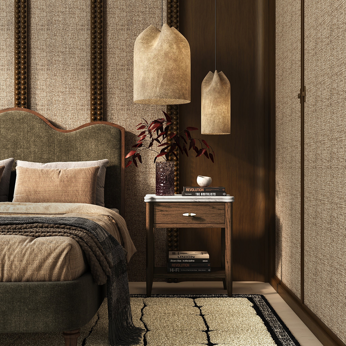 Hawthorne Dark Oak Side Table from Roseland Furniture