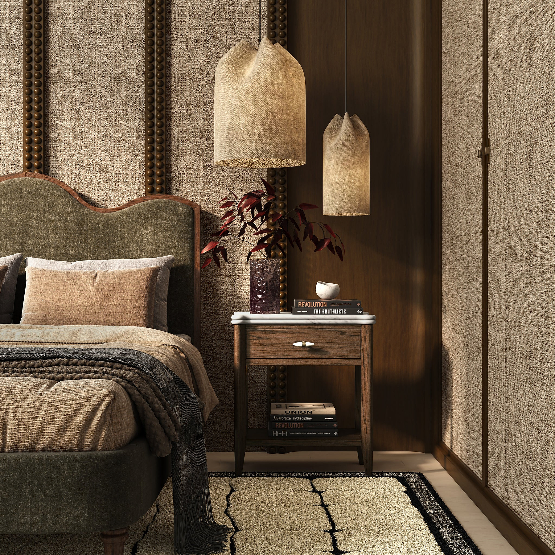 Hawthorne Dark Oak Side Table from Roseland Furniture