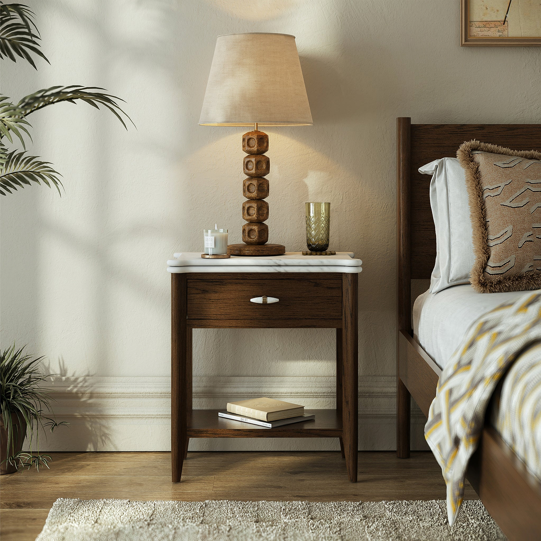 Hawthorne Dark Oak Side Table from Roseland Furniture