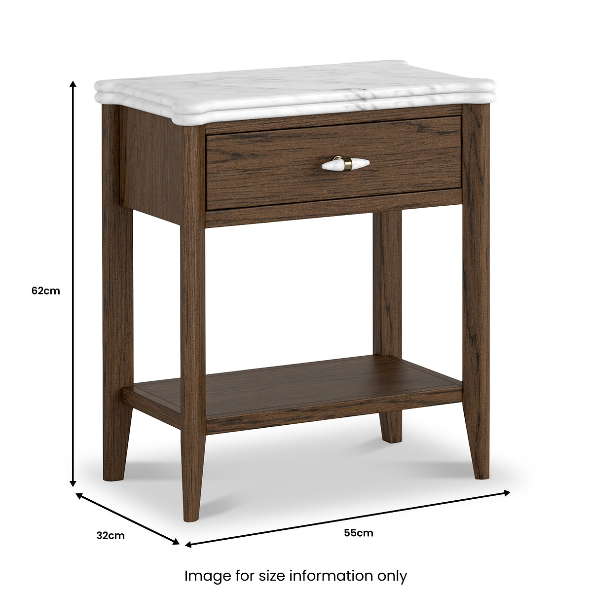 Hawthorne Dark Oak Side Table from Roseland Furniture