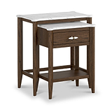 Hawthorne Dark Oak Nest of Tables from Roseland Furniture