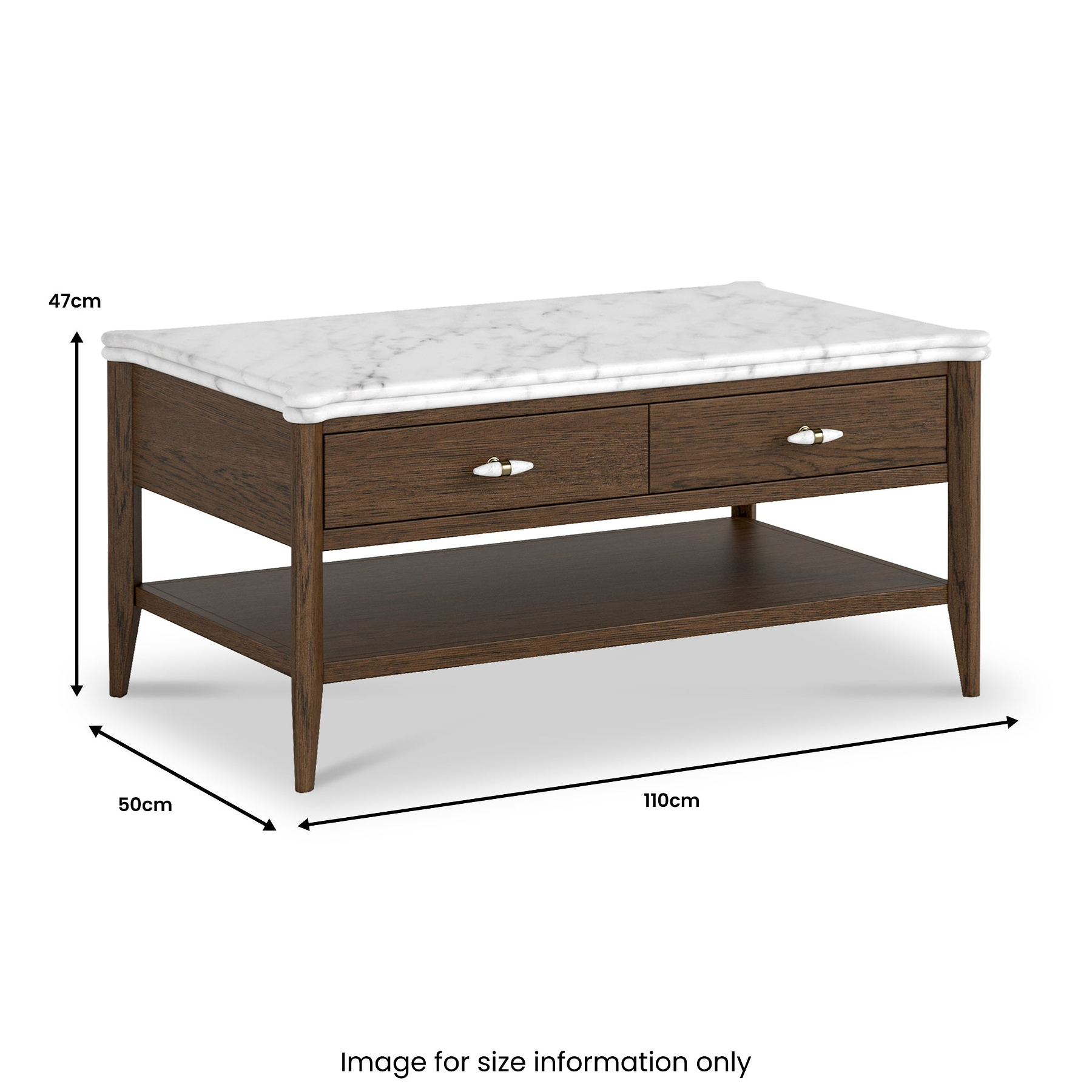 Hawthorne Dark Oak Coffee Table from Roseland Furniture