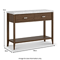 Hawthorne Dark Oak Console Table from Roseland Furniture