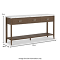 Hawthorne Dark Oak Console Table from Roseland Furniture