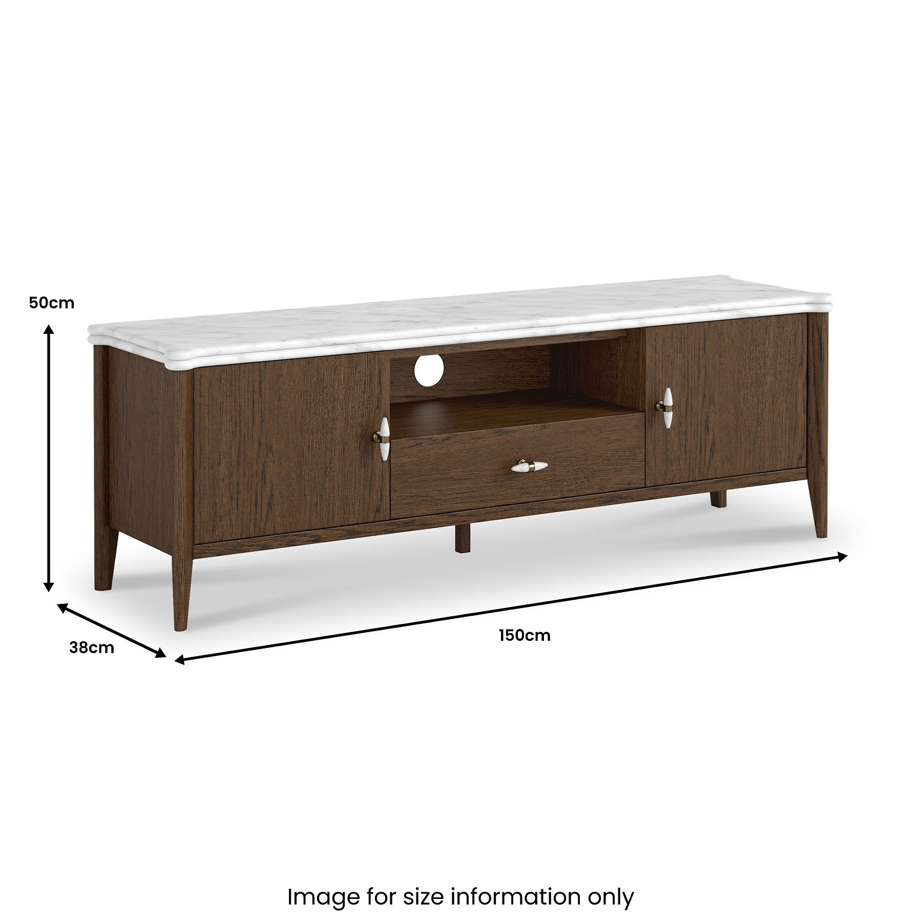 Hawthorne Dark Oak TV Unit from Roseland Furniture