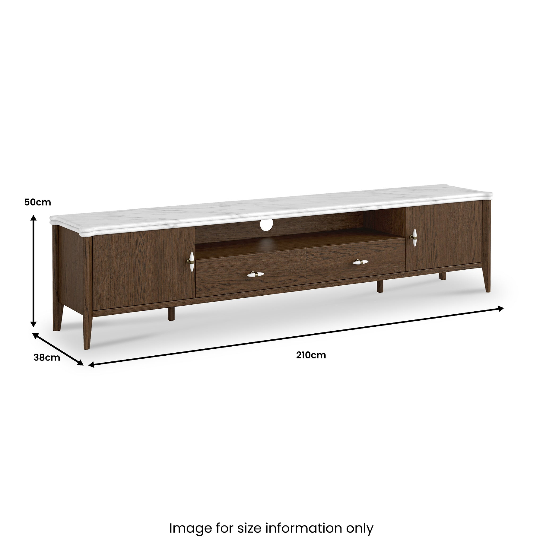 Hawthorne Dark Oak TV Unit from Roseland Furniture