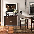 Hawthorne Dark Oak Small Sideboard from Roseland Furniture