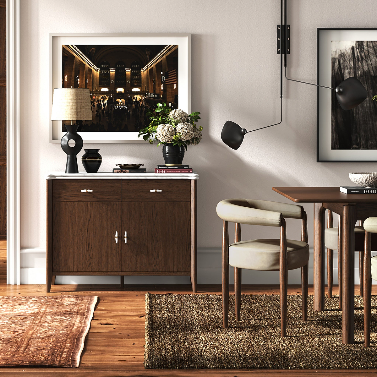 Hawthorne Dark Oak Small Sideboard from Roseland Furniture