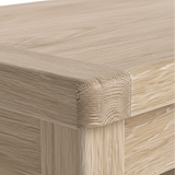 Portland Washed Oak Coffee Table washed oak close up from Roseland Furniture