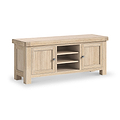 Portland Washed Oak 140cm TV Unit from Roseland Furniture