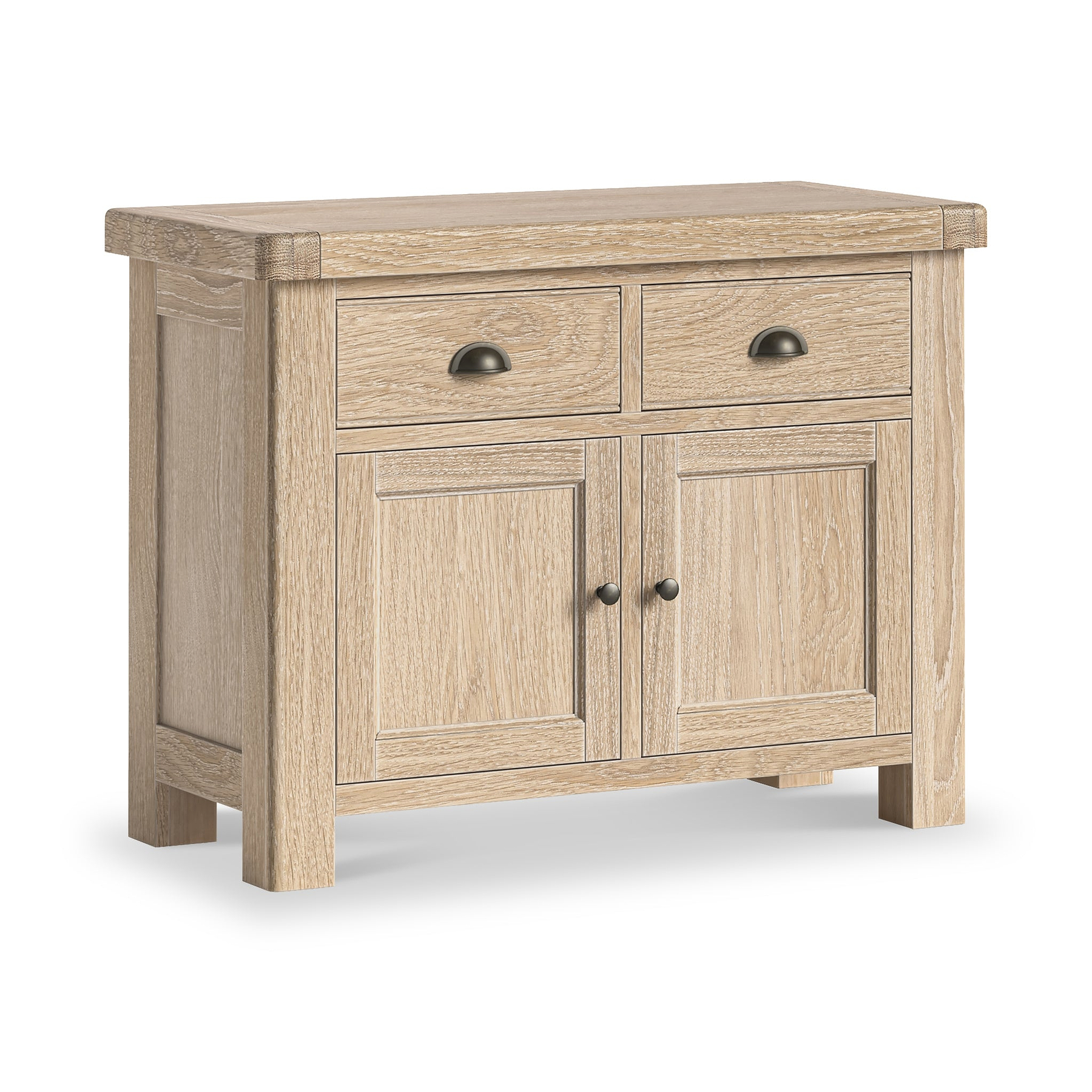 Portland Washed Oak Small Sideboard from Roseland Furniture