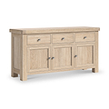 Portland Washed Oak Large Sideboard from Roseland Furniture
