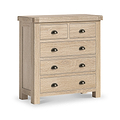 Portland Washed Oak 2 Over 3 Chest from Roseland Furniture