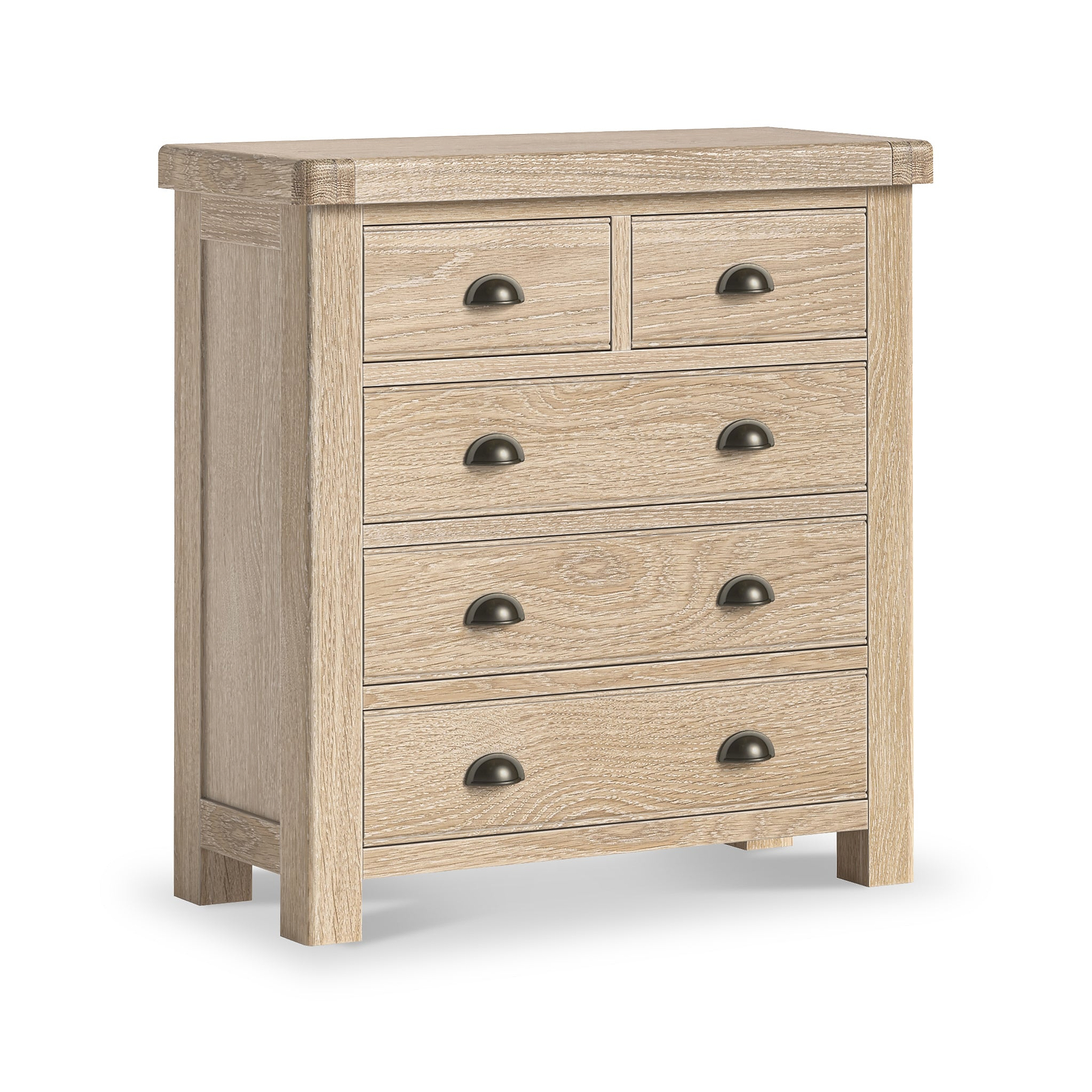 Portland Washed Oak 2 Over 3 Chest from Roseland Furniture