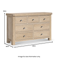 Portland Washed Oak 3 Over 4 Chest from Roseland Furniture