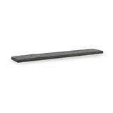 Portland Washed Oak 200cm Cross Leg Dining Bench Charcoal Cushion from Roseland Furniture