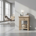 Portland Washed Oak Telephone Table from Roseland Furniture