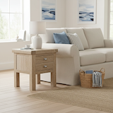 Portland Washed Oak Lamp Table from Roseland Furniture