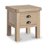 Portland Washed Oak Lamp Table from Roseland Furniture
