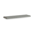 Portland Washed Oak Storage Bench Grey Cushion from Roseland Furniture