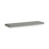 Portland Washed Oak Storage Bench Grey Cushion from Roseland Furniture