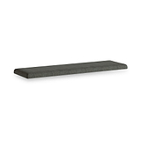 Portland Washed Oak Storage Bench Charcoal Cushion from Roseland Furniture