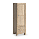 Portland Washed Oak Single Multi Storage Unit from Roseland Furniture