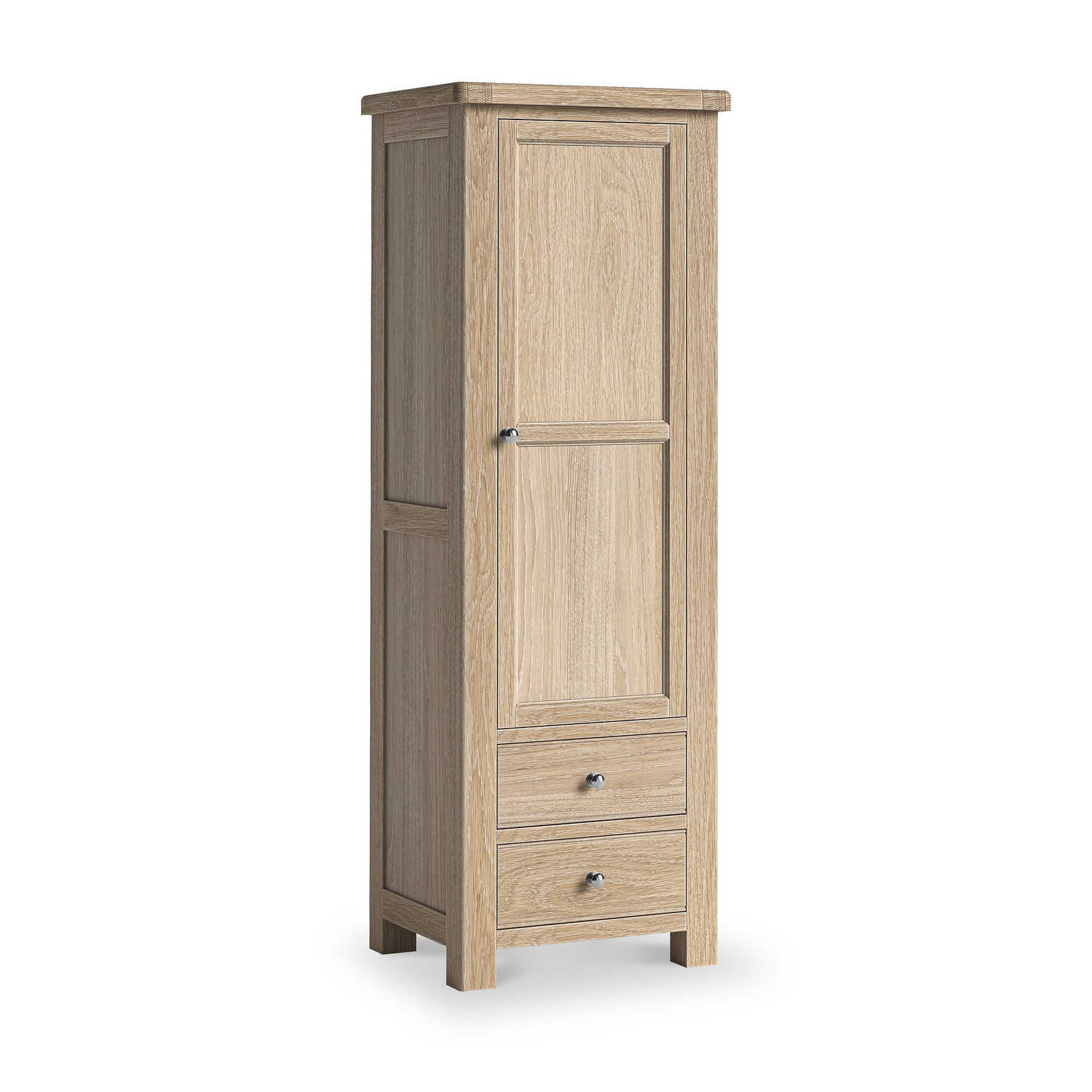 Portland Washed Oak Single Multi Storage Unit from Roseland Furniture