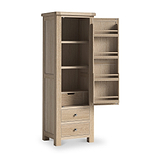 Portland Washed Oak Single Multi Storage Unit from Roseland Furniture